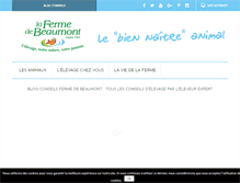 Tablet Screenshot of biennaitreanimal.com